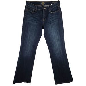 Lucky Brand 12 31 Regular Sweet N Low Boot Cut Jeans Blue Dark Distressed Denim